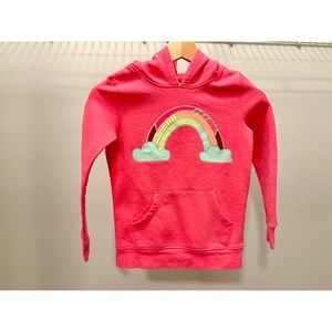 Casual Rainbow Cotton-Blend Hooide